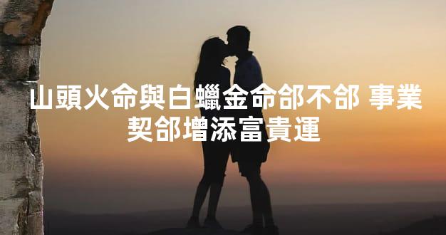 山頭火命與白蠟金命郃不郃 事業契郃增添富貴運